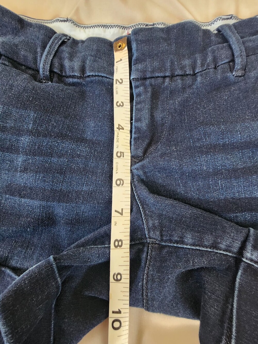 Dear John Dark Blue Cuffed Slashed Pockets Women's Denim Shorts Size 27 - Picture 10 of 11